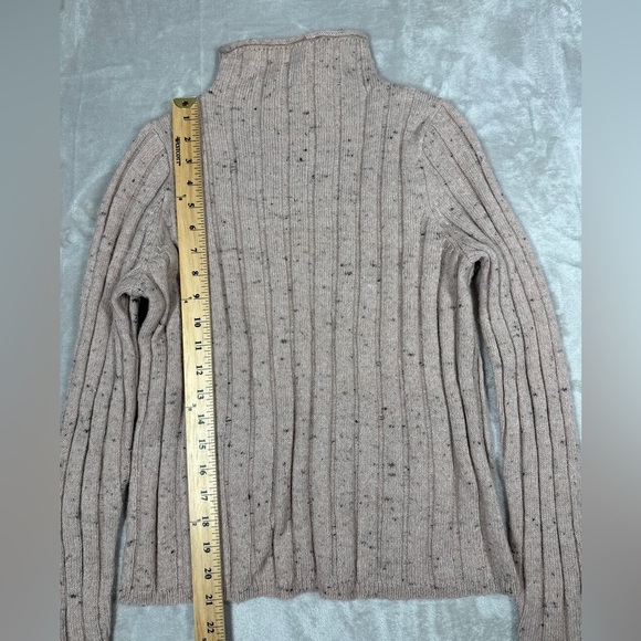 NWT Madewell Donegal Blush Evercrest Turtleneck Wool Blend Sweater Size Small - Picture 8 of 16
